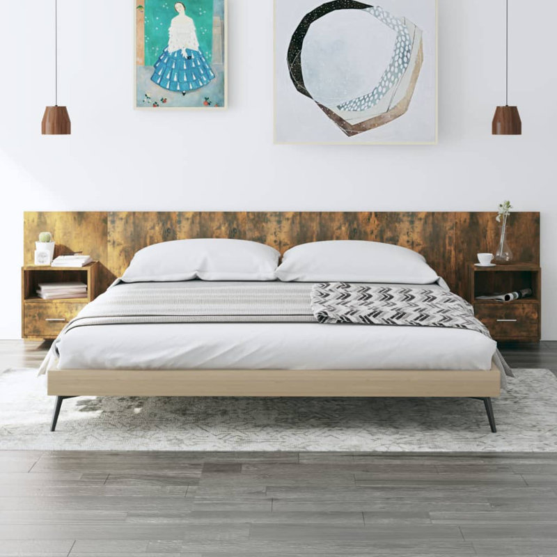 Headboard, Smoked Oak, Super King (6')
