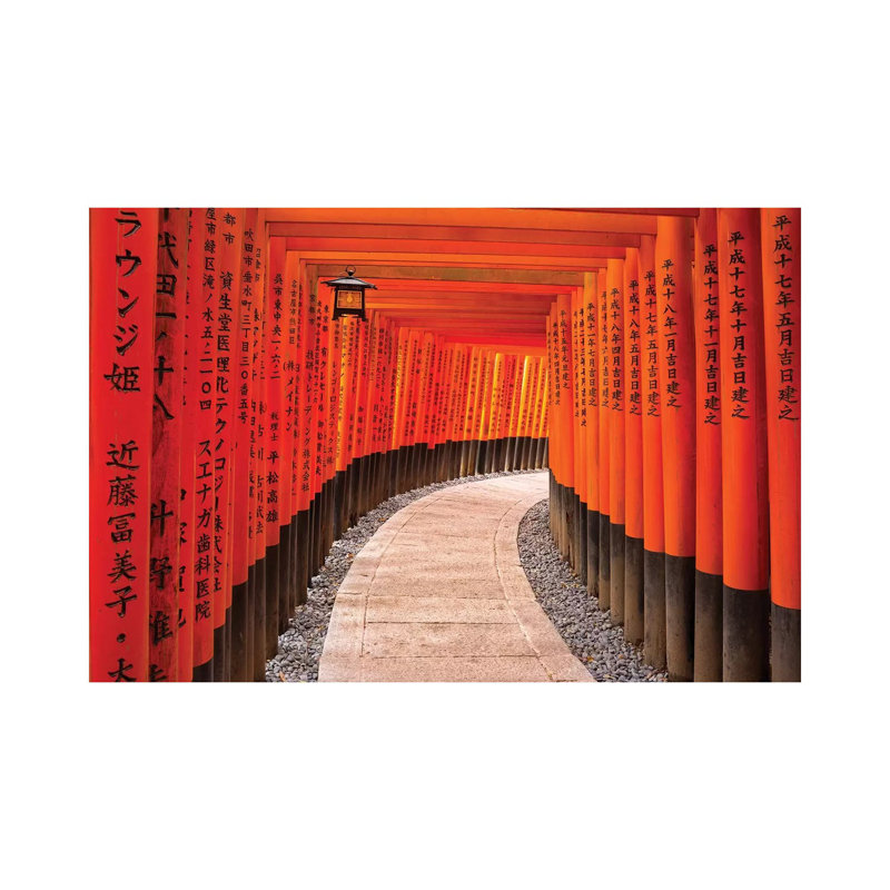 Fushimi Inari Taisha Shrine In Kyoto by Jan Becke - Wrapped Canvas Gallery-Wrapped Canvas Giclée, 20.32cm H x 30.48cm W
