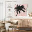 Palmier gris Harnek sur fond rose II-109374311