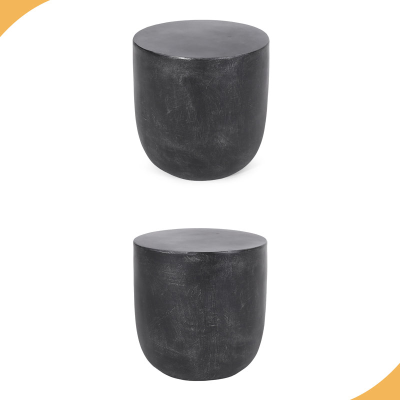 Table d'appoint d'extérieur en béton léger
