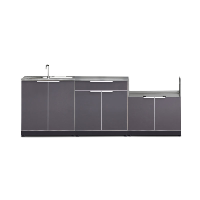 Armoire modulaire autoportante 4 pièces l 97 po x P 24 po Outdoor Kitchen