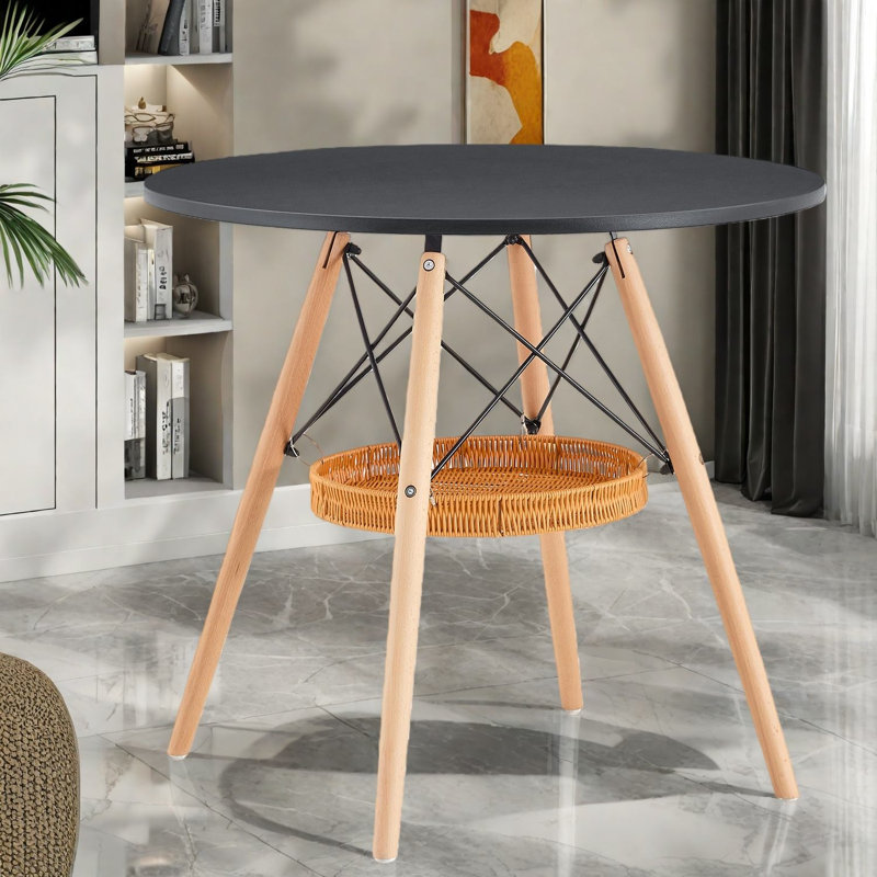 Tables de salle à manger compactes (table seulement, sans chaises, avec plateau et pieds) avec rangement, table de maison moderne en bois aggloméré