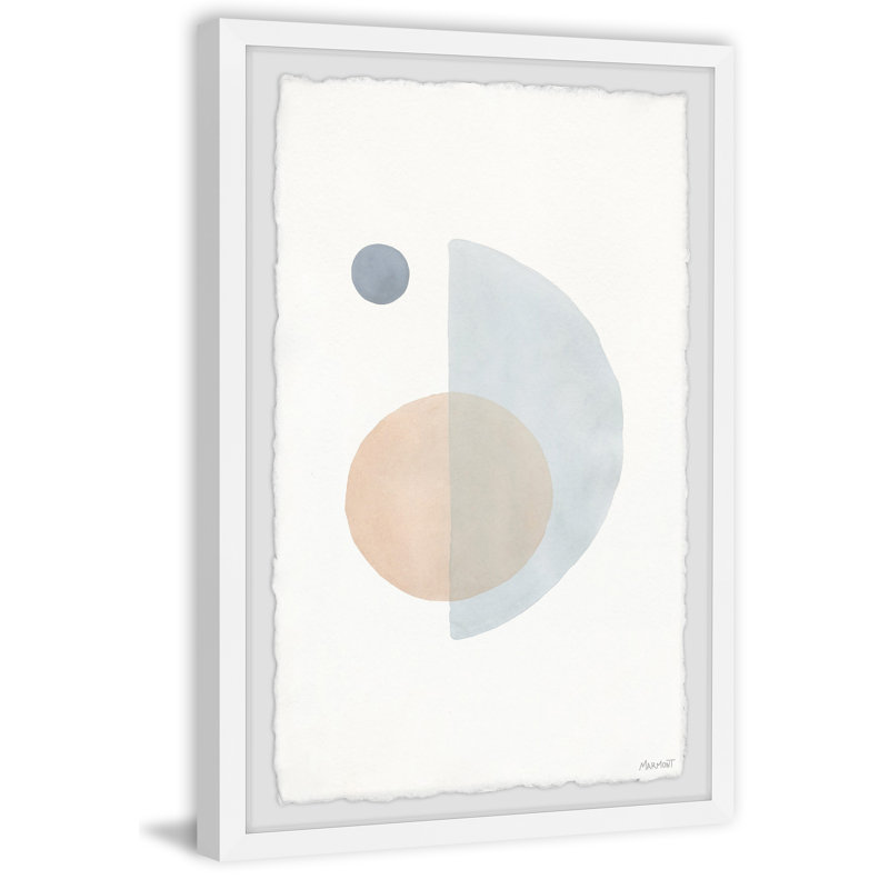 Half Over Full - Single Picture Frame Painting, 45 cm H x 38 cm W x 3.81cm D