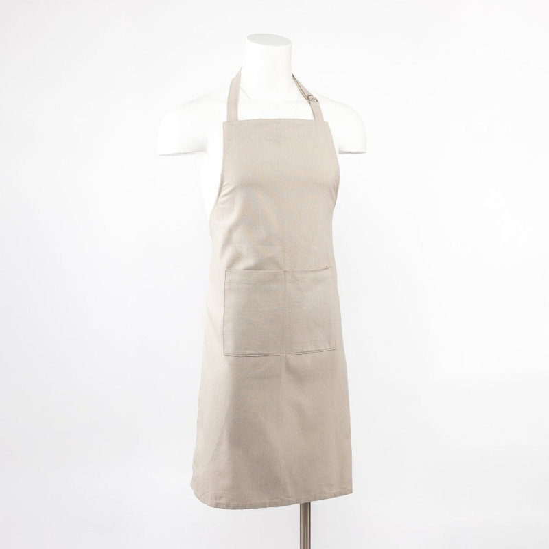 Tablier de qualité supérieure avec ceinture ceinturée, gris