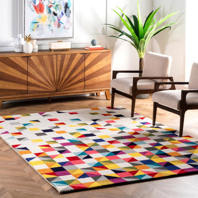 Hunter Geometric Area Rug