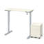 Bureau debout à hauteur ajustable 2 pièces Brisa-89998124-31187385-90001796