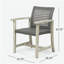 Chaise de salle à manger en bois et osier Hampton (ensemble de 2)-1168547189
