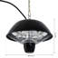 Outsunny 600W Electric Heater Ceiling Hanging Halogen Light Black Frame