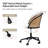 Clarrisa Mid-Century Modern Office Chair with Arc-Shaped Back-1237845546