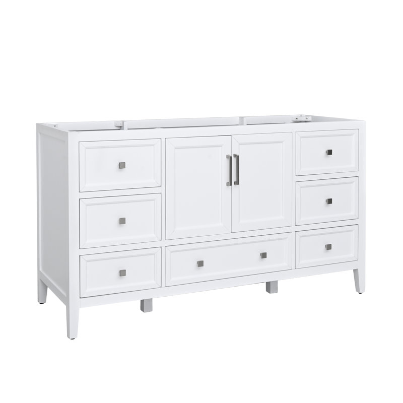 Everette 61'' W Single Vanity, White