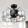 Baney 22.8" Crystal Caged Ceiling Fan with LED Lights and Remote Control