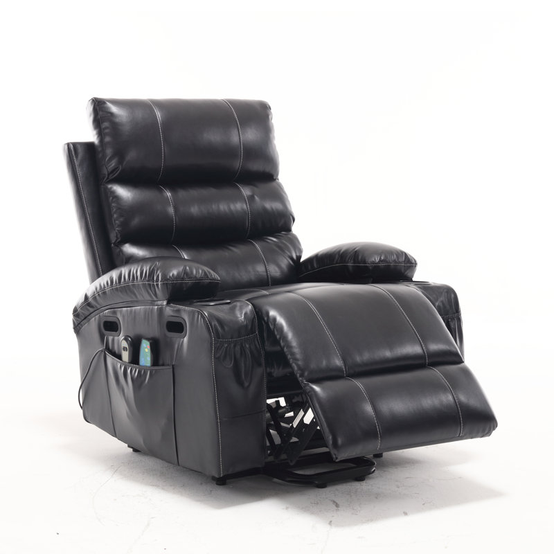 Fauteuil inclinable électrique 21 po Crocker, Noir, noir, noir, noir