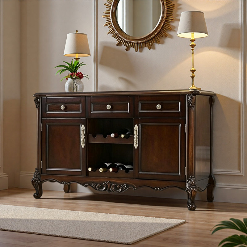 Buffet multifonctionnel en bois massif