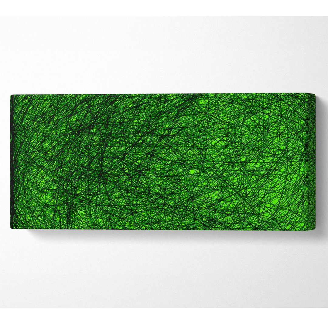 Gerahmtes Leinwandbild Space Matter Green