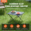 Table de camping d'extérieur rectangulaire L 22,24 po x l 15,94 po Novali
