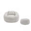 Fauteuils à billes modernes, fauteuil rond confortable pour adultes avec repose-pieds, fauteuil de lecture simple avec coussin pour salon, chambre à coucher, appartement-133759285