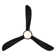 Corona 3 - Blade Outdoor/Indoor Smart Flush Mount Ceiling Fan with Remote Control and Dimmable LED Light Kit Included