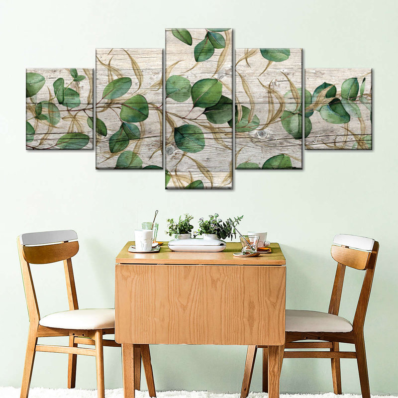 «Rustic Green Eucalyptus», reproduction sur toile, H 34 po x l 74 po x P 1,25 po