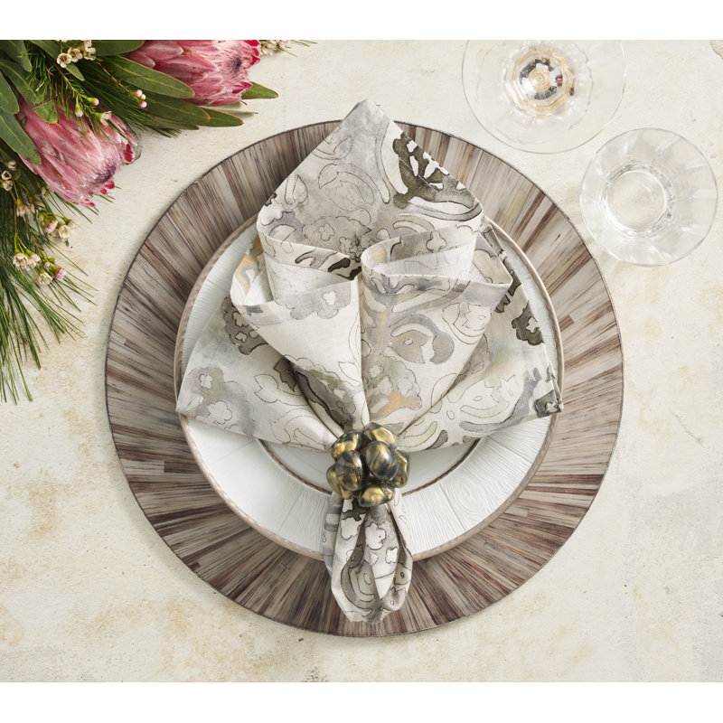 Giverny Napkin, Natural/Gray