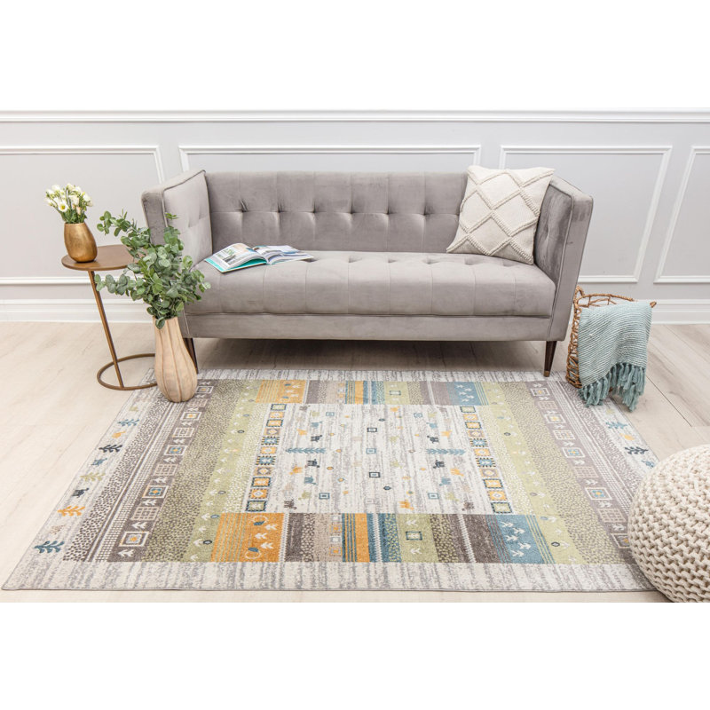 Inderpreet Southwestern Indoor Rug, Rectangle 5'3" x 7'