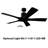 54" Aviator 5 - Blade Indoor / Outdoor Smart Ceiling Fan with Bluetooth Remote Control Included, Works With Alexa and iOS or Android App -55456616