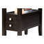 Grande table de bout en bois 24 po, 2 tiroirs, ton traditionnel, capacité de charge de 250 lb