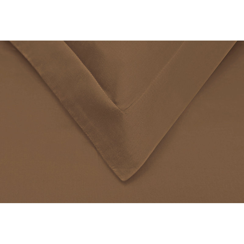 Modern & Contemporary Sateen Duvet Cover, King/Cal. King Duvet Cover + 2 King Shams, Pumpkin