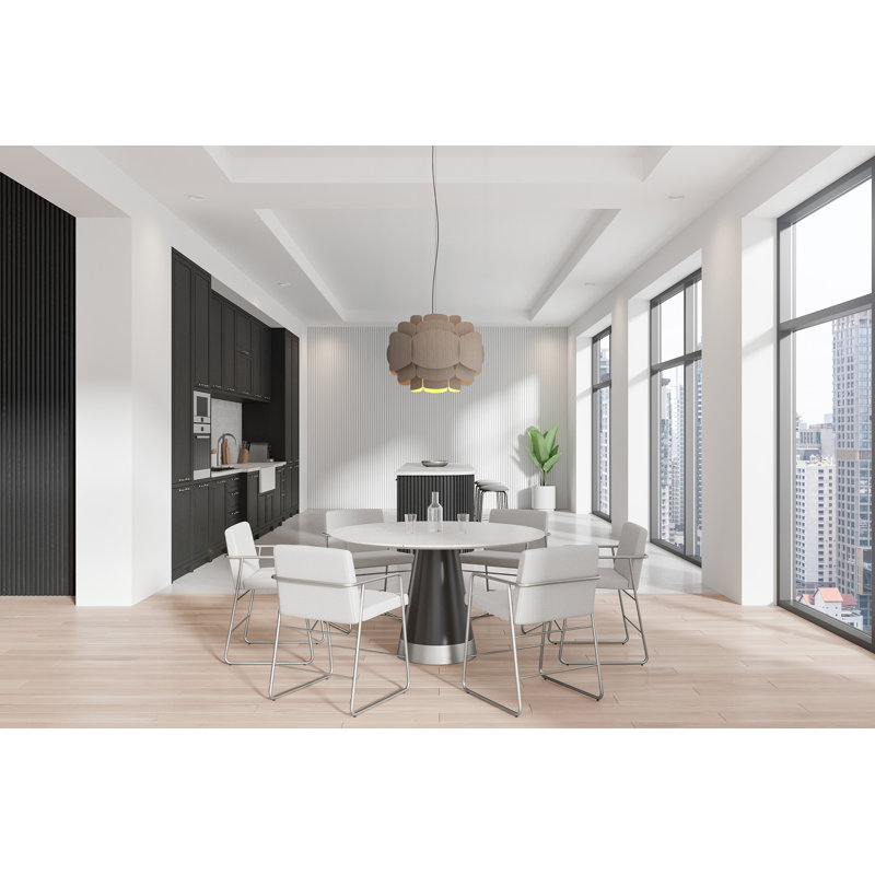 Luminaire suspendu 1 lumière Bella, Chêne gris