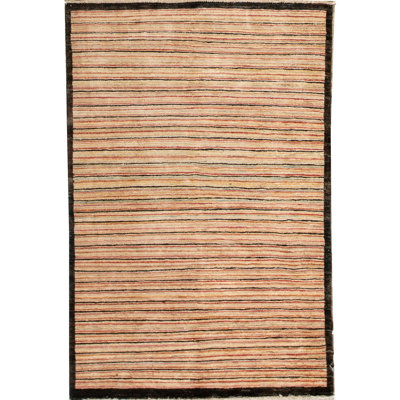 Hand Woven Wool Striped Area Rug