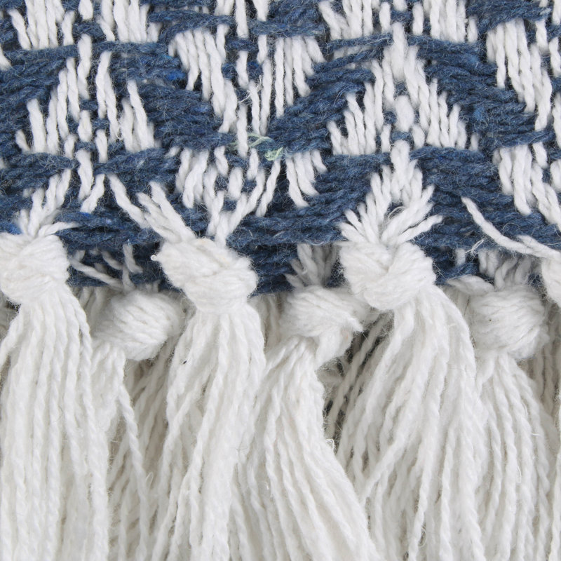 Jeté en coton Arrowhead, Bleu