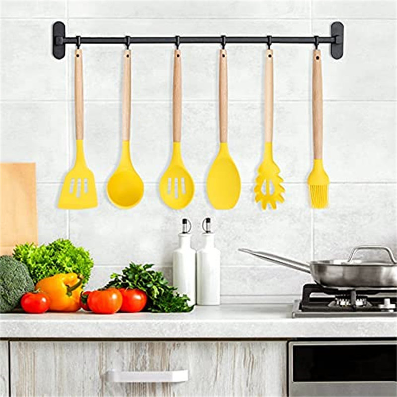 Belfry Kitchen Bennett 12 Utensil Set, Yellow