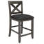 Ensemble de 5 tables de bar en bois à hauteur de comptoir avec 2 tabourets et 2 chaises, blanc-224285370-224285372-224285373