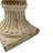 Aurelius  Hand-Painted MGO Modern Neoclassical Fluted Pedestal Garden Urn
