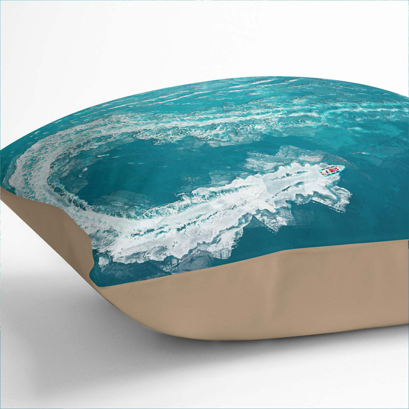 Square Throw Cushion, Stone, 55cm H x 55cm W x 20cm D