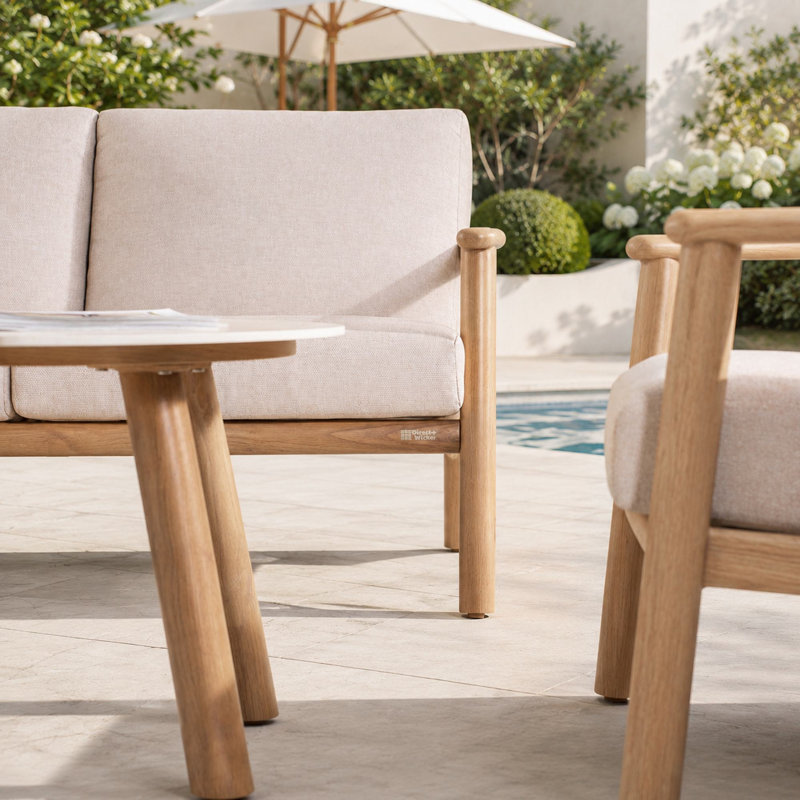 Ensemble de conversation Lott 5 pièces pour patio avec coussins