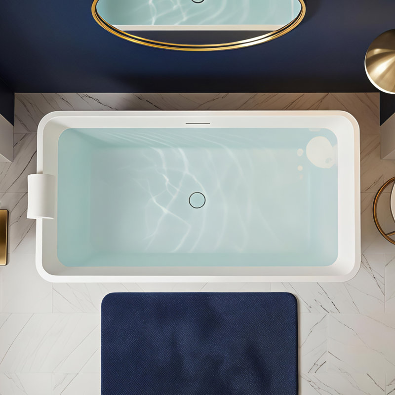 Transolid 66.875 L x 29.5 W x 22.875 H Freestanding Bathtub, White