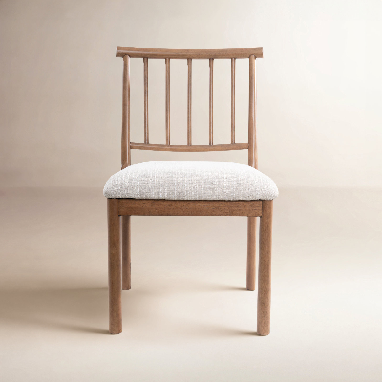 Wales Linen Dining Chair, Brown