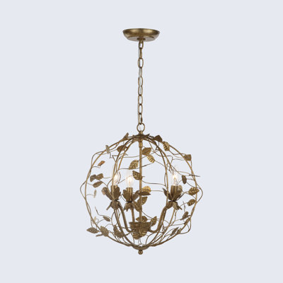 Gabby 3 - Light Dimmable Globe Chandelier