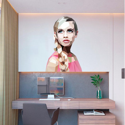 Adhésif décoratif Polygonal