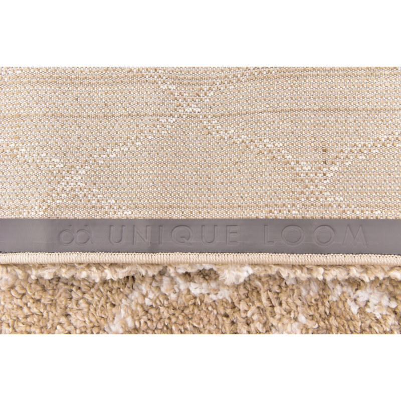 Geometric Shag Area Rug, Runner 79 x 305cm