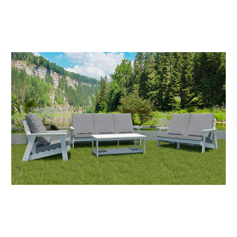 Canapé de jardin 3 places avec coussin