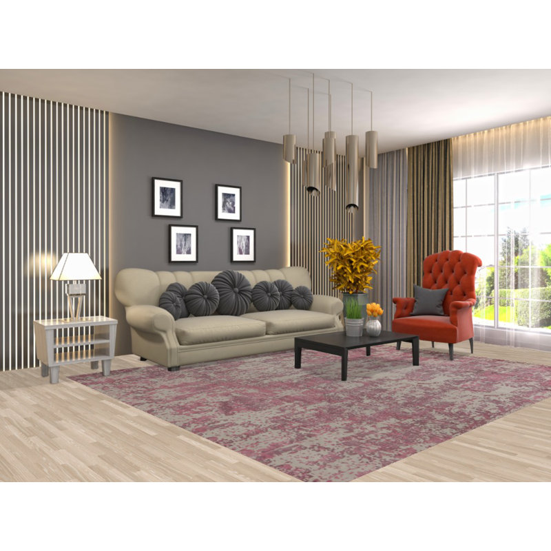 Handmade Abstract Area Rug 8x10