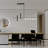  7 - Light Black LED Kitchen Island Pendant