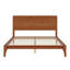 Lit plateforme en bois de bambou de style Mid-Century avec support en lattes de bois-795761469-795761470