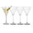 Libbey Paneled Martini Glasses, 9.5-Ounce