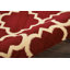 Tapis rouge à motif géométrique Hankinson Prague-24109263