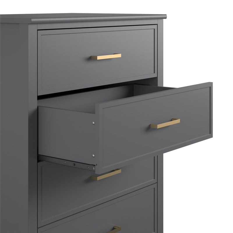 75cm W 4 - Drawer Chest of Drawers, Graphite Grey