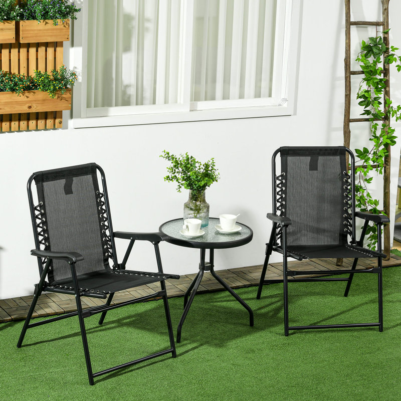 Breeonna Folding Patio Dining Armchair