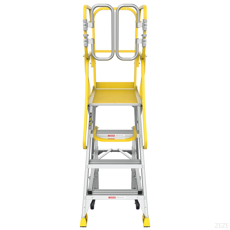 Échelle plateforme en aluminium à 4 marches 375 lb