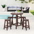 Ensemble de comptoir rond 5 pièces Laguna